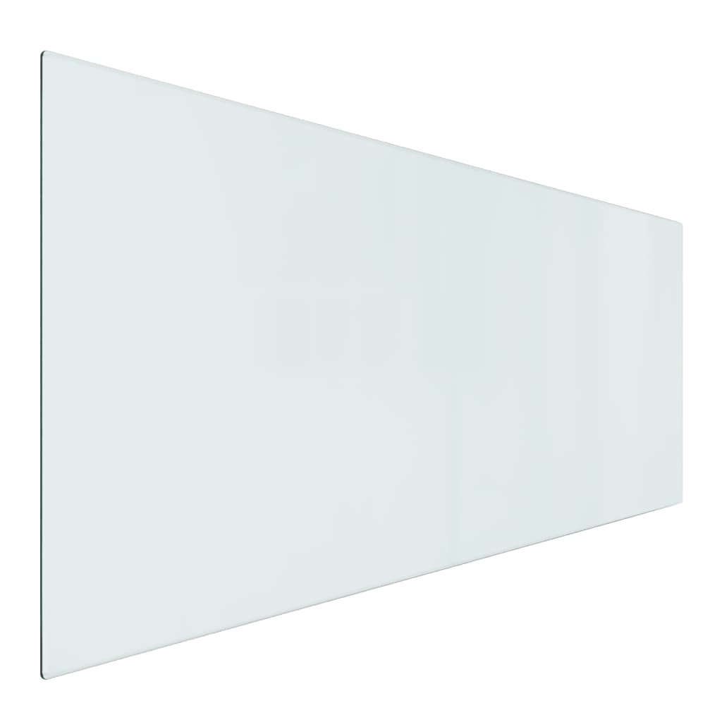 Lastra in Vetro per Caminetto Rettangolare 120x50 cm