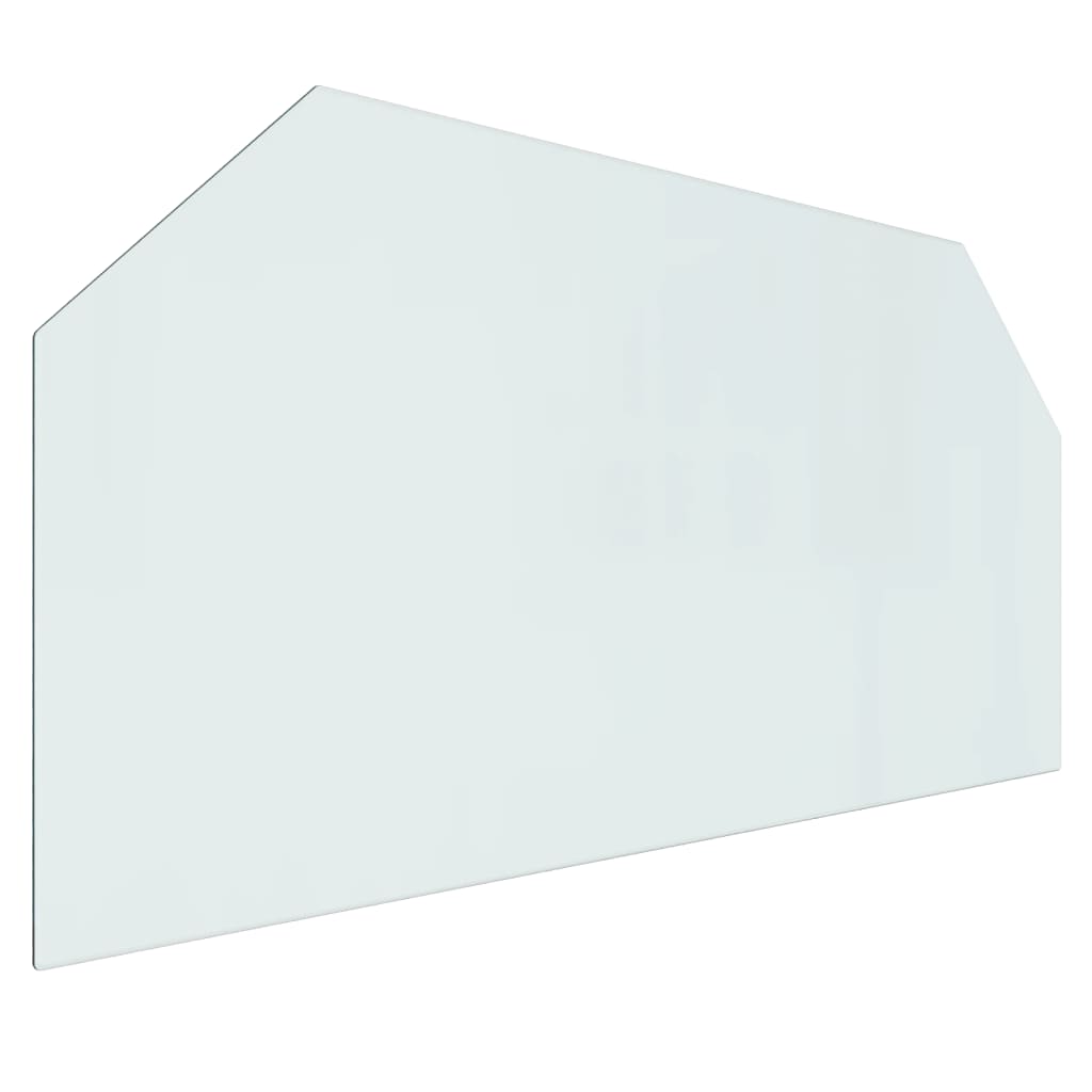 Lastra in Vetro per Caminetto Esagonale 120x60 cm