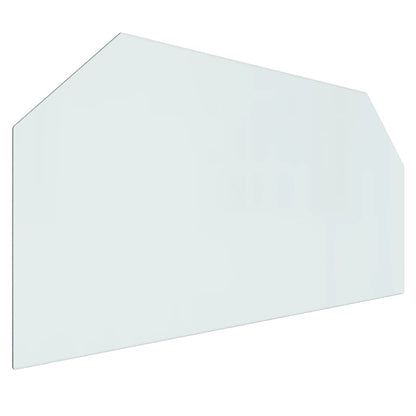 Lastra in Vetro per Caminetto Esagonale 120x60 cm