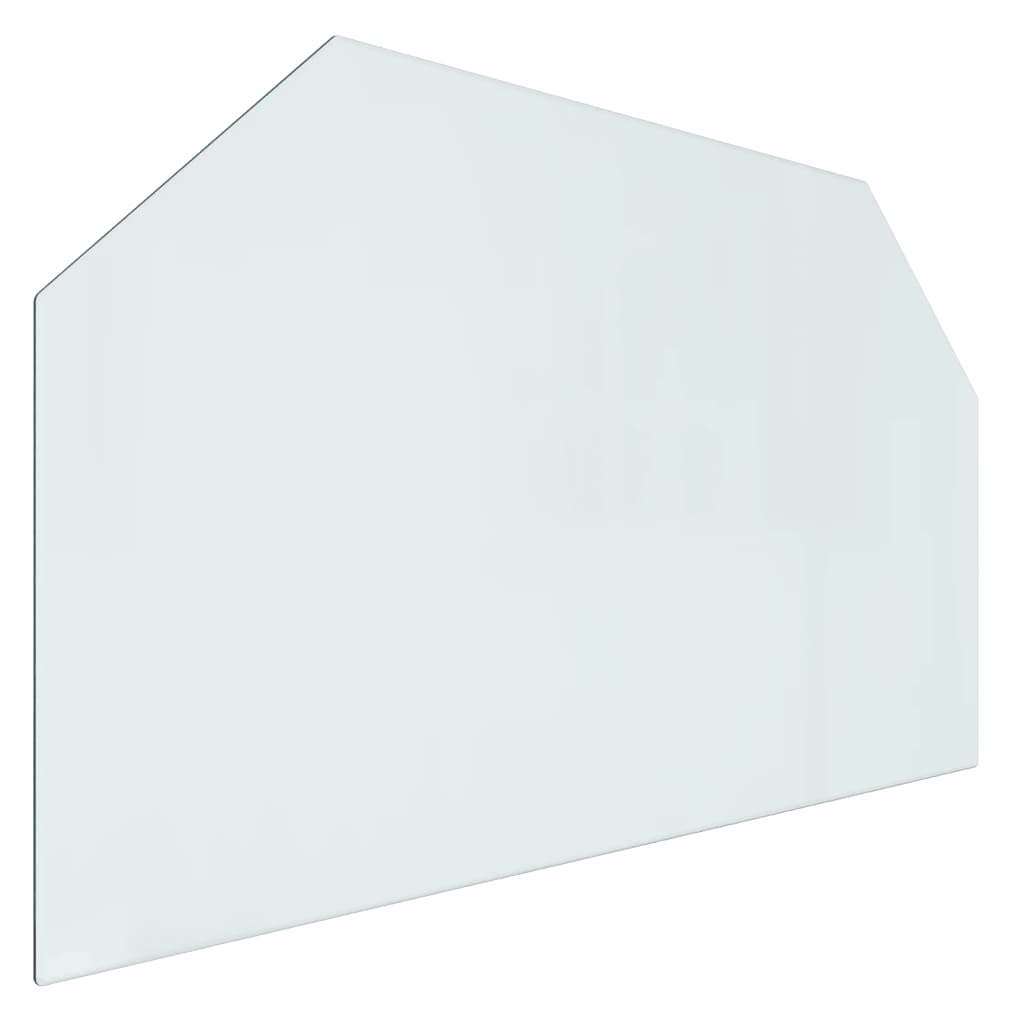 Lastra in Vetro per Caminetto Esagonale 100x60 cm