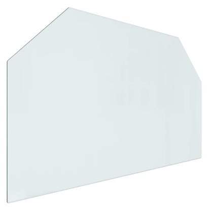 Lastra in Vetro per Caminetto Esagonale 100x60 cm