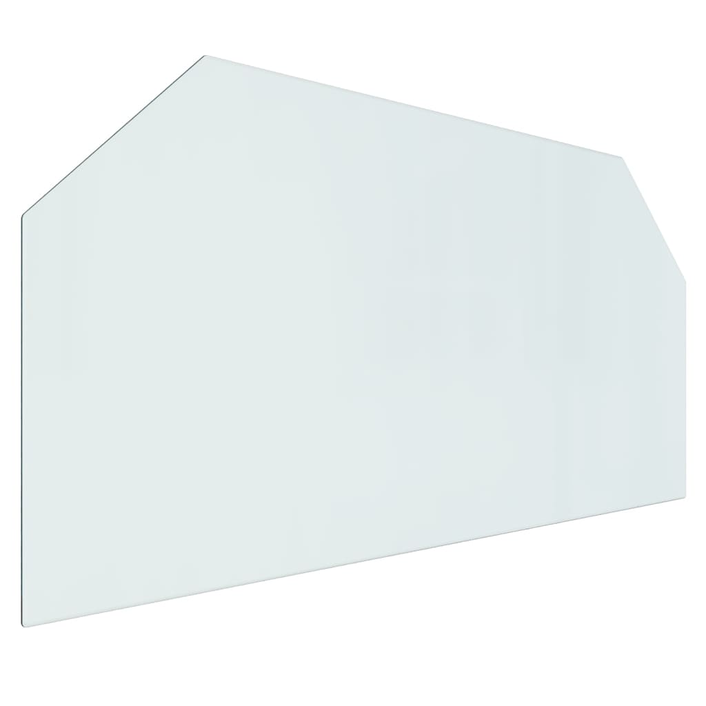 Lastra in Vetro per Caminetto Esagonale 120x60 cm