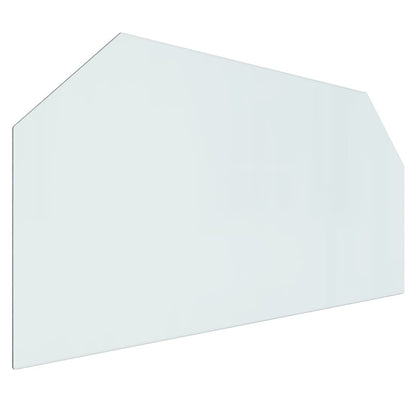 Lastra in Vetro per Caminetto Esagonale 120x60 cm