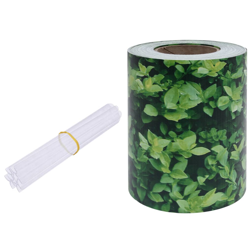 Recinzione Frangivento da Giardino PVC 35x0,19 m Verde