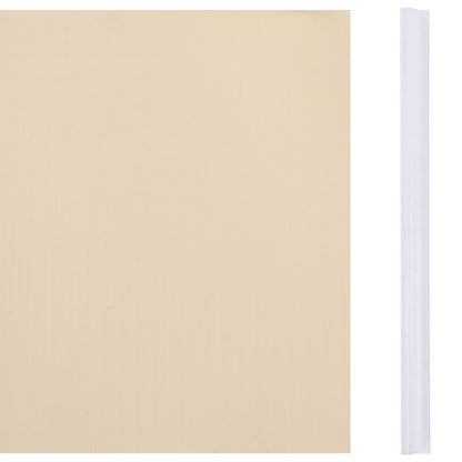 Recinzione Frangivento 4 pz in PVC 35x0,19 m Crema