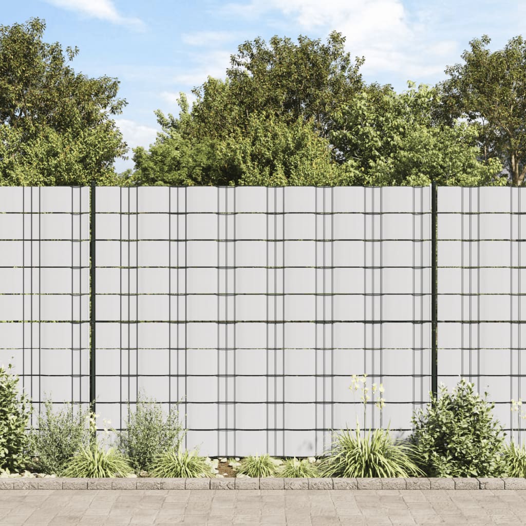Recinzione Frangivento da Giardino PVC 70x0,19 m Bianco