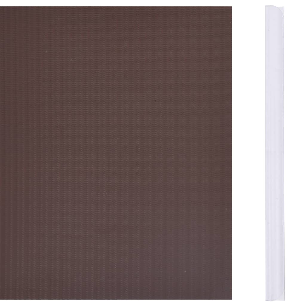 Recinzione Frangivento da Giardino PVC 70x0,19 m Marrone