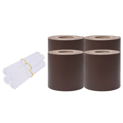 Recinzione Frangivento 4 pz in PVC 35x0,19m Marrone