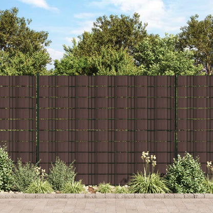 Recinzione Frangivento 4 pz in PVC 35x0,19m Marrone