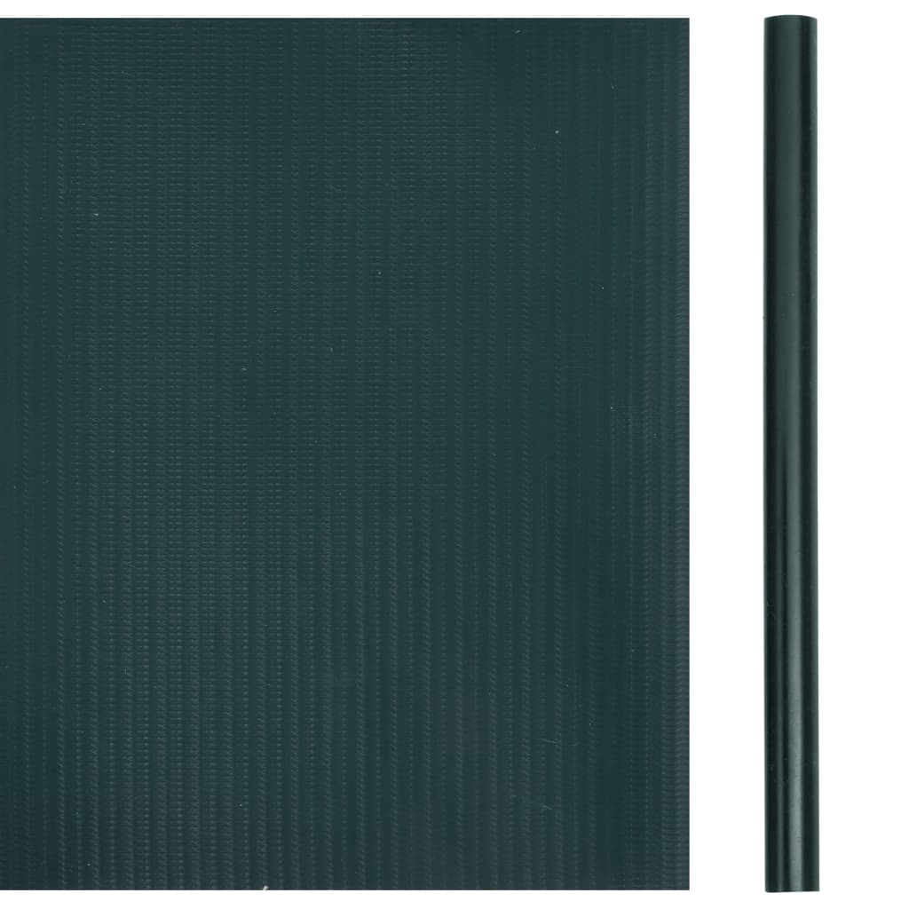 Recinzione Frangivento da Giardino PVC 35x0,19 m Verde Opaco
