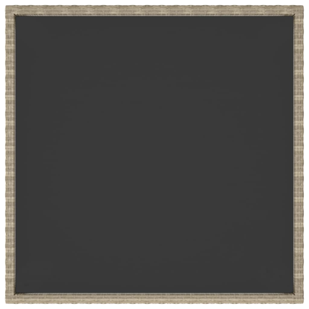 Tavolo da Giardino Beige 90x90x75 cm in Polyrattan