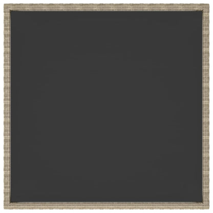 Tavolo da Giardino Beige 90x90x75 cm in Polyrattan