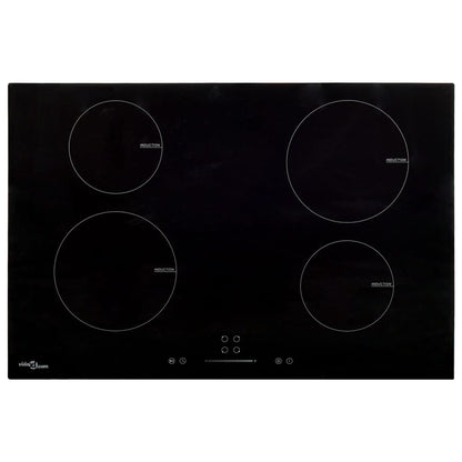 Piano Cottura Induzione 4 Zone Controlli Touch Vetro 77cm 7000W