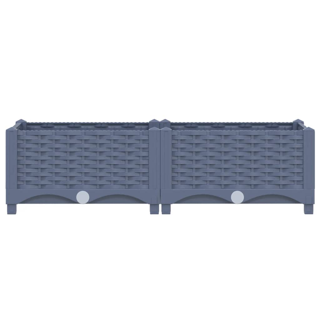 Fioriera Rialzata 80x40x23 cm in Polipropilene