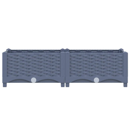 Fioriera Rialzata 80x40x23 cm in Polipropilene