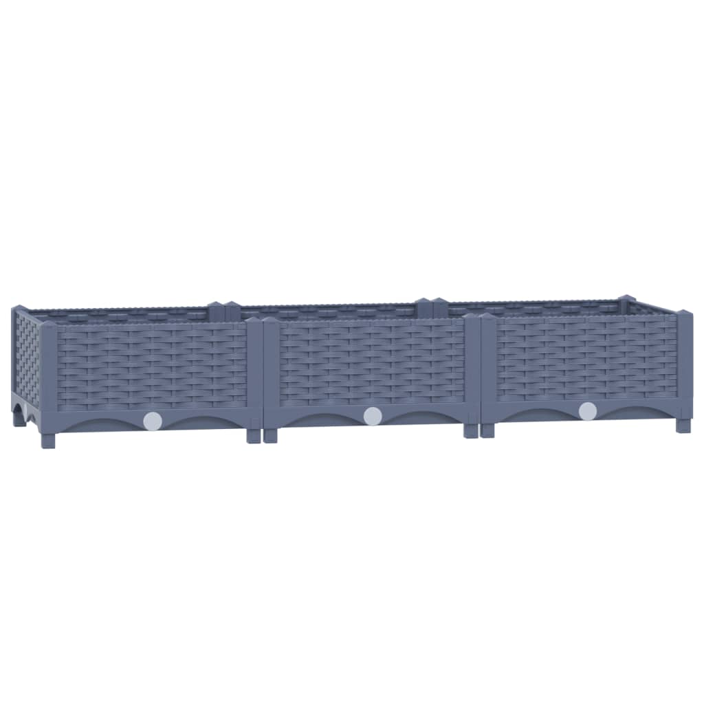 Fioriera Rialzata 120x40x23 cm in Polipropilene