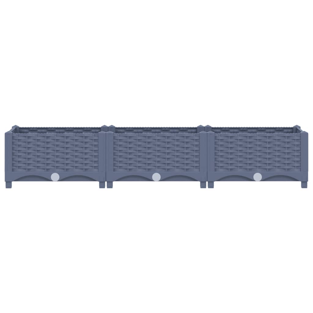 Fioriera Rialzata 120x40x23 cm in Polipropilene
