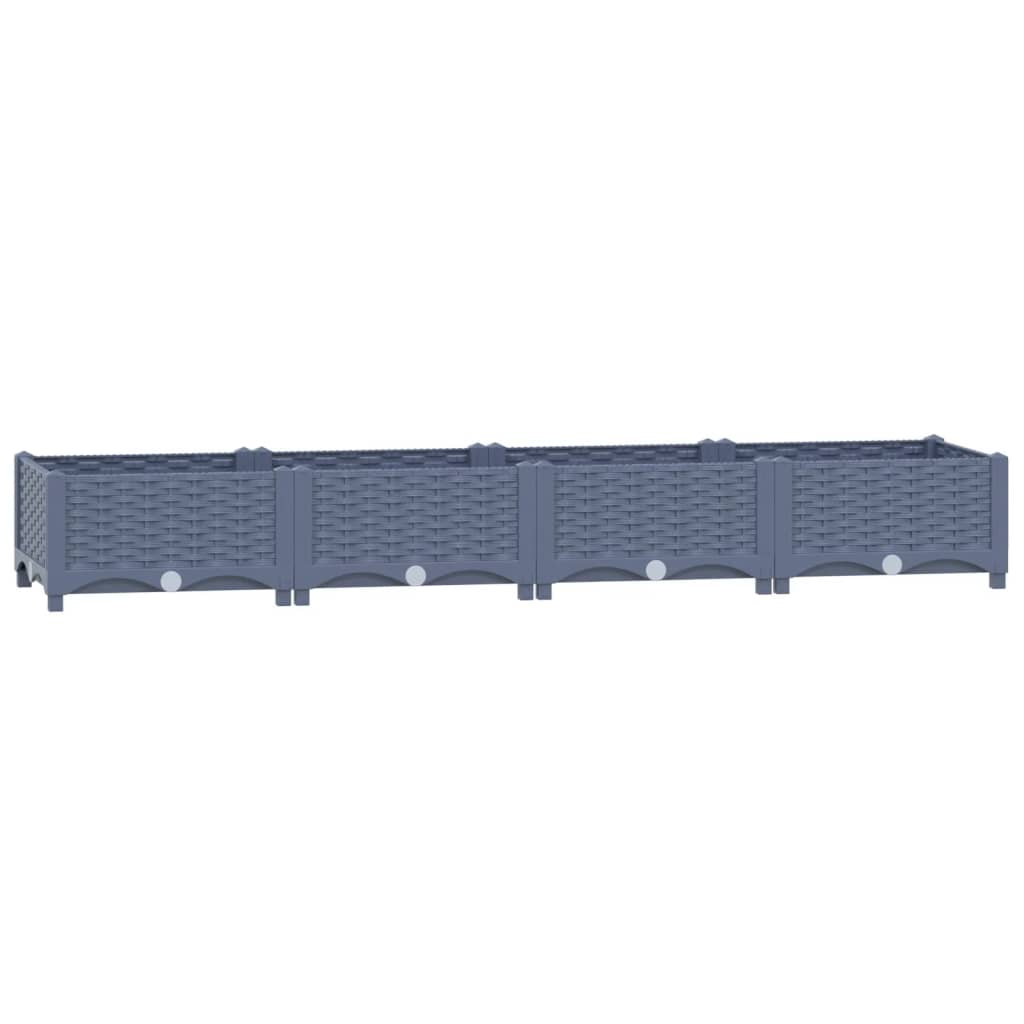 Fioriera Rialzata 160x40x23 cm in Polipropilene