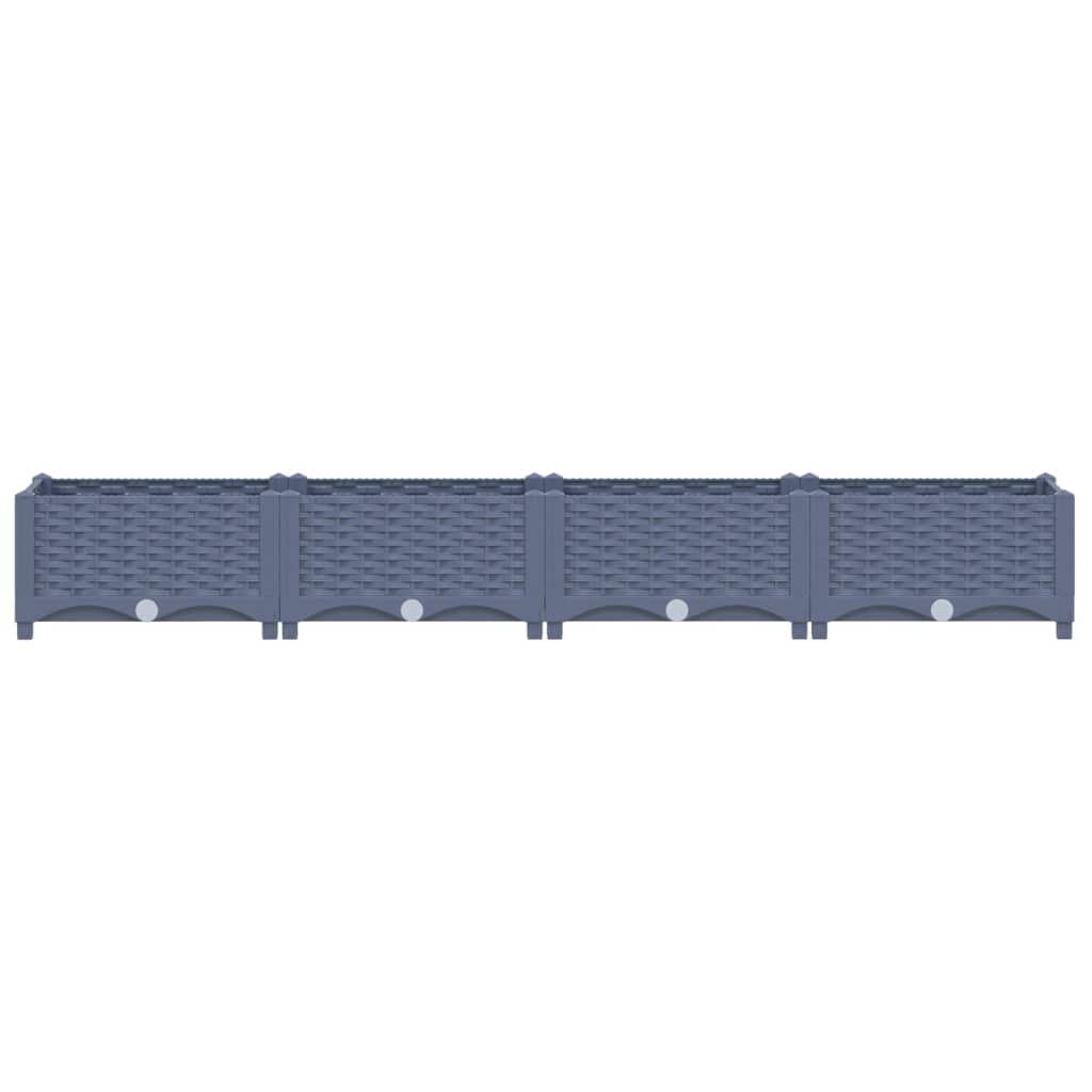 Fioriera Rialzata 160x40x23 cm in Polipropilene