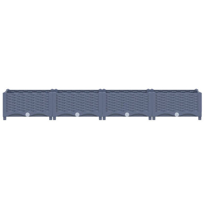Fioriera Rialzata 160x40x23 cm in Polipropilene