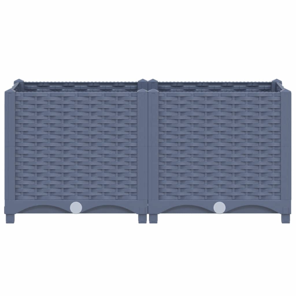 Fioriera Rialzata 80x40x38 cm in Polipropilene