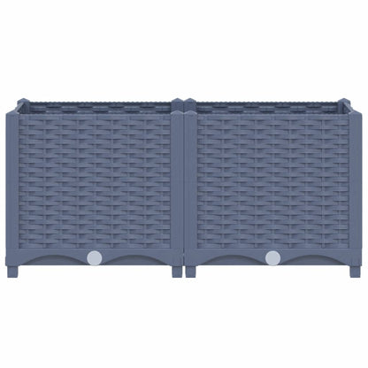 Fioriera Rialzata 80x40x38 cm in Polipropilene