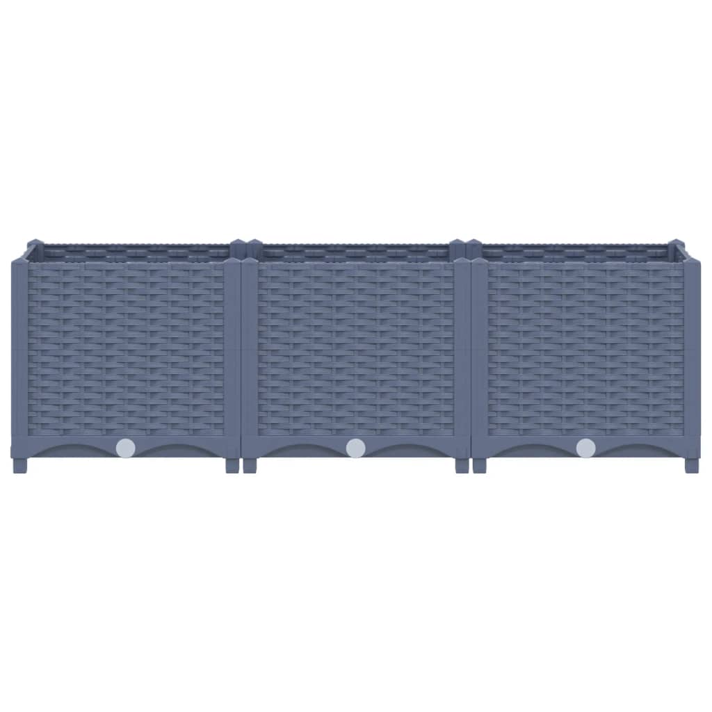 Fioriera Rialzata 120x40x38 cm in Polipropilene