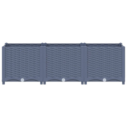 Fioriera Rialzata 120x40x38 cm in Polipropilene
