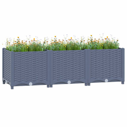 Fioriera Rialzata 120x40x38 cm in Polipropilene