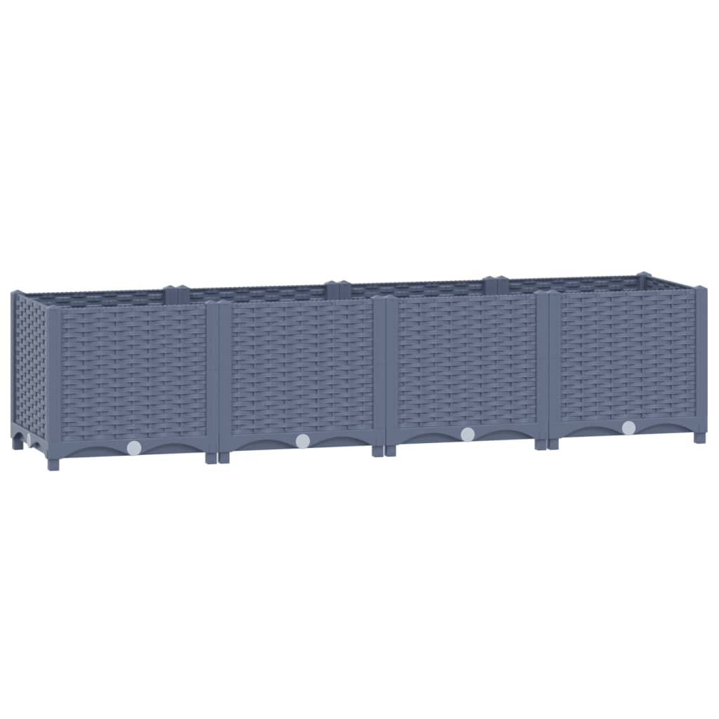 Fioriera Rialzata 160x40x38 cm in Polipropilene