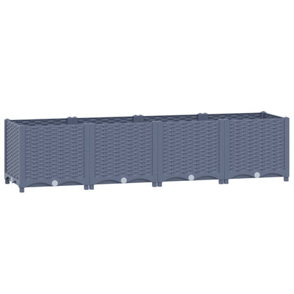 Fioriera Rialzata 160x40x38 cm in Polipropilene