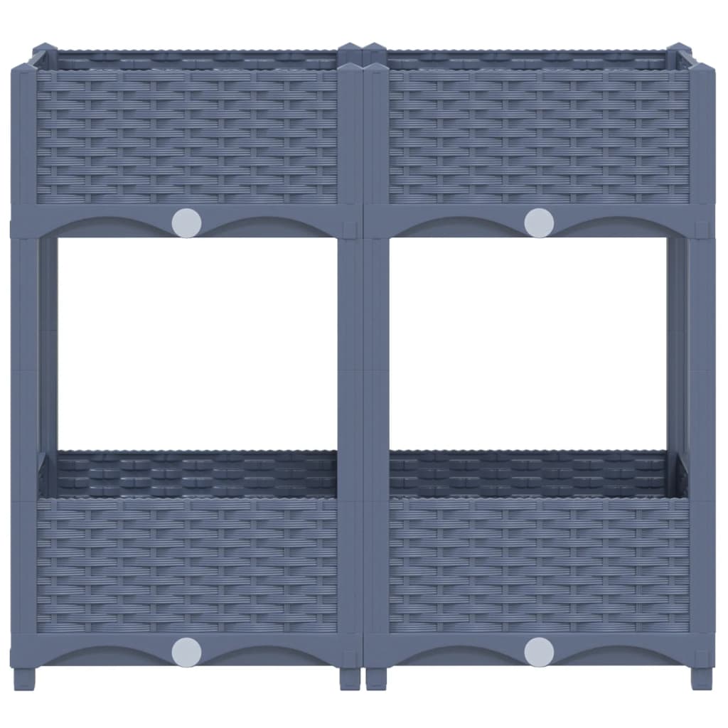 Fioriera Rialzata 80x40x71 cm in Polipropilene