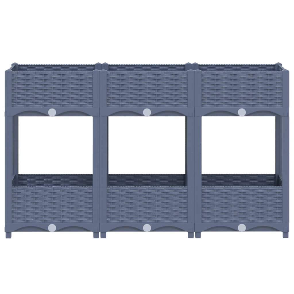 Fioriera Rialzata 120x40x71 cm in Polipropilene