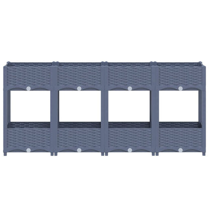 Fioriera Rialzata 160x40x71 cm in Polipropilene