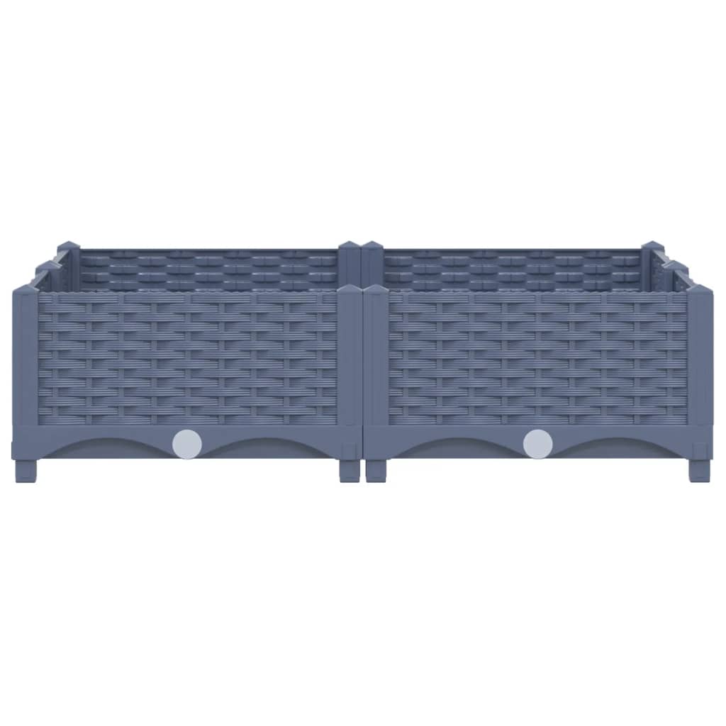 Fioriera Rialzata 80x80x23 cm in Polipropilene