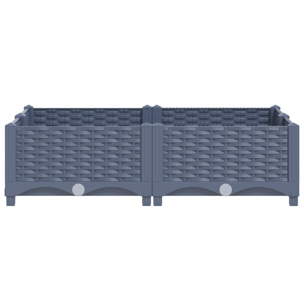 Fioriera Rialzata 80x80x23 cm in Polipropilene