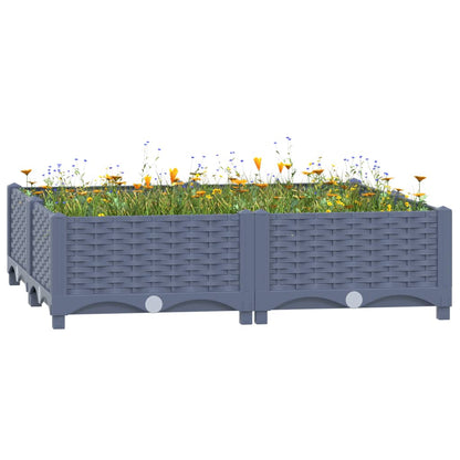 Fioriera Rialzata 80x80x23 cm in Polipropilene