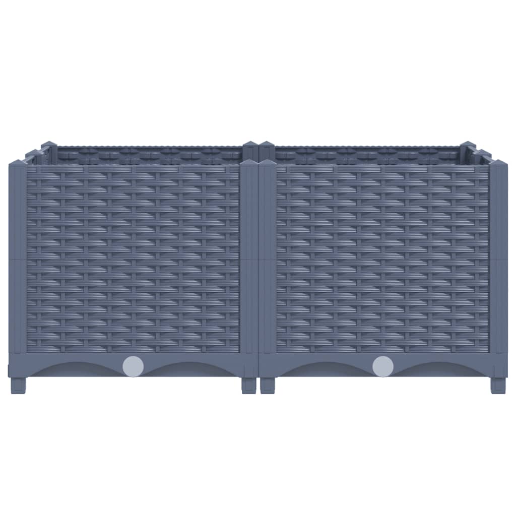 Fioriera Rialzata 80x80x38 cm in Polipropilene