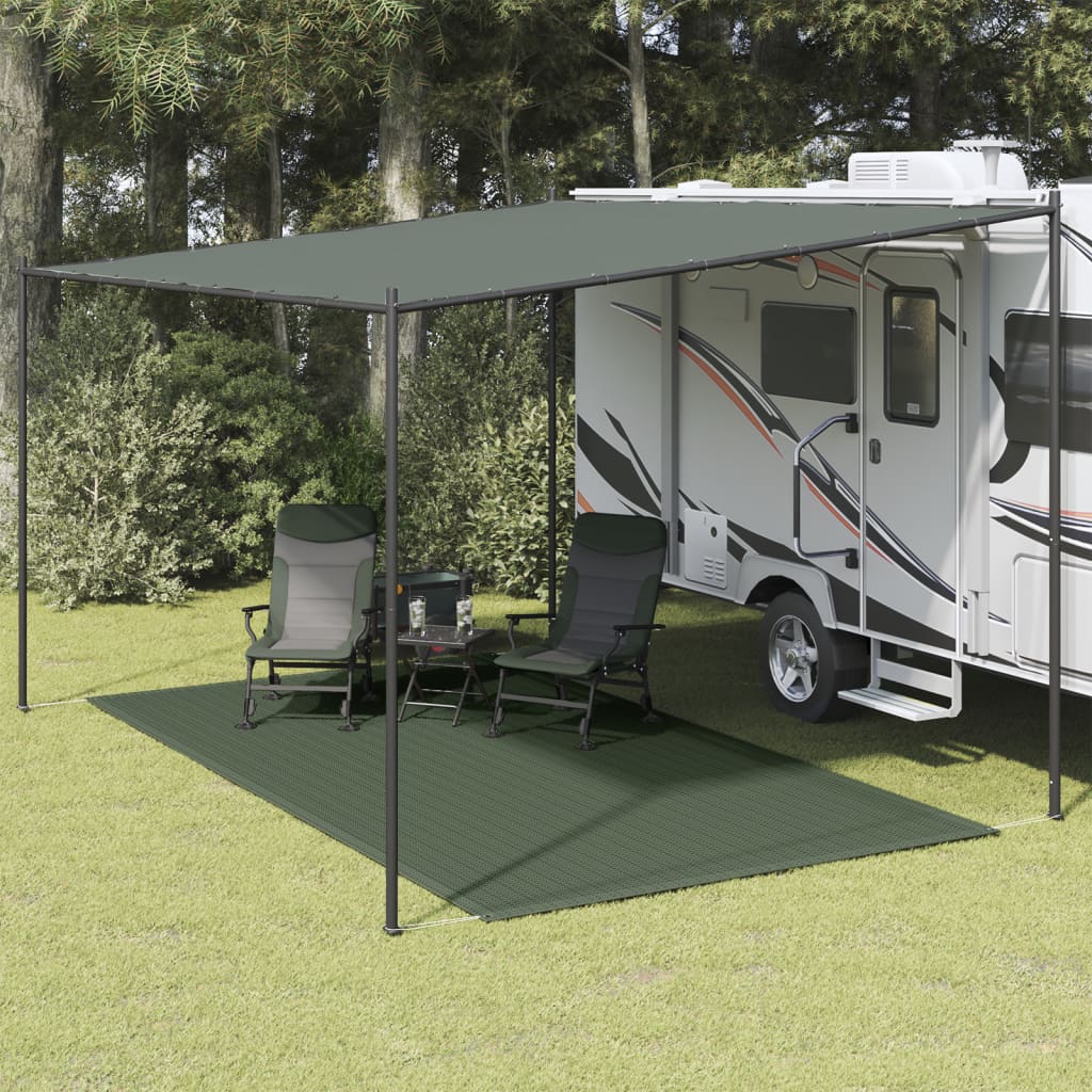 Tappeto da Tenda 250x350 cm Verde Scuro