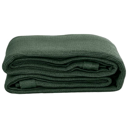 Tappeto da Tenda 400x400 cm Verde Scuro in HDPE