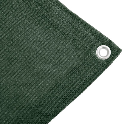 Tappeto da Tenda 400x400 cm Verde Scuro in HDPE
