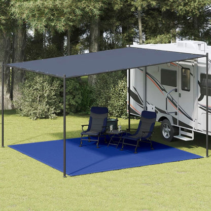 Tappeto da Tenda 400x400 cm Blu in HDPE