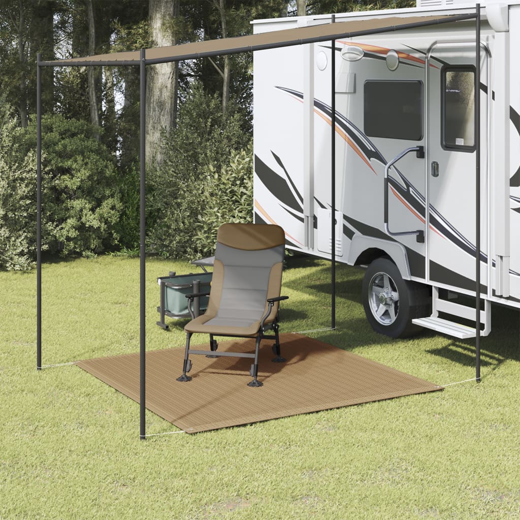 Tappeto da Tenda 200x200 cm Grigio Talpa