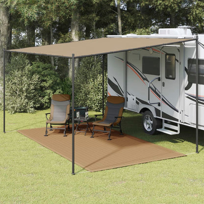 Tappeto da Tenda 200x400 cm Grigio Talpa