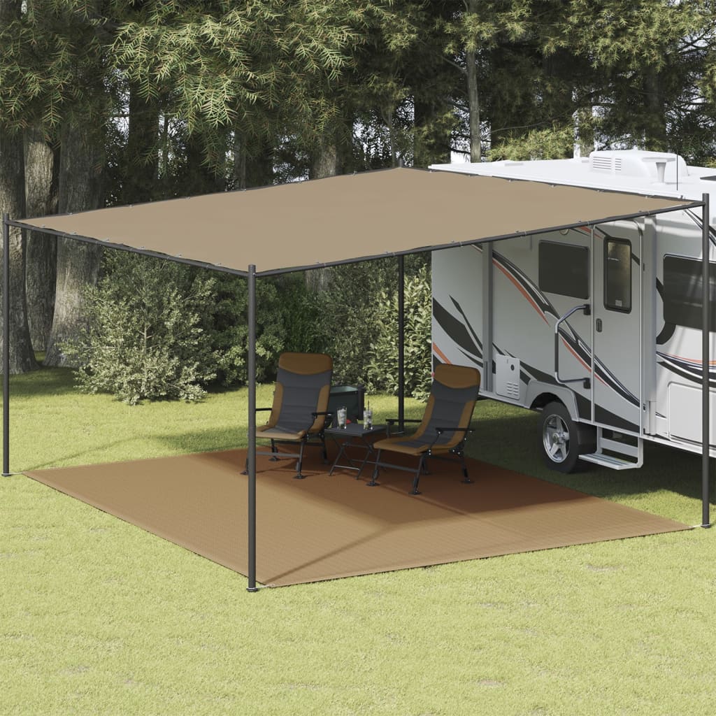Tappeto da Tenda 400x500 cm Grigio Talpa