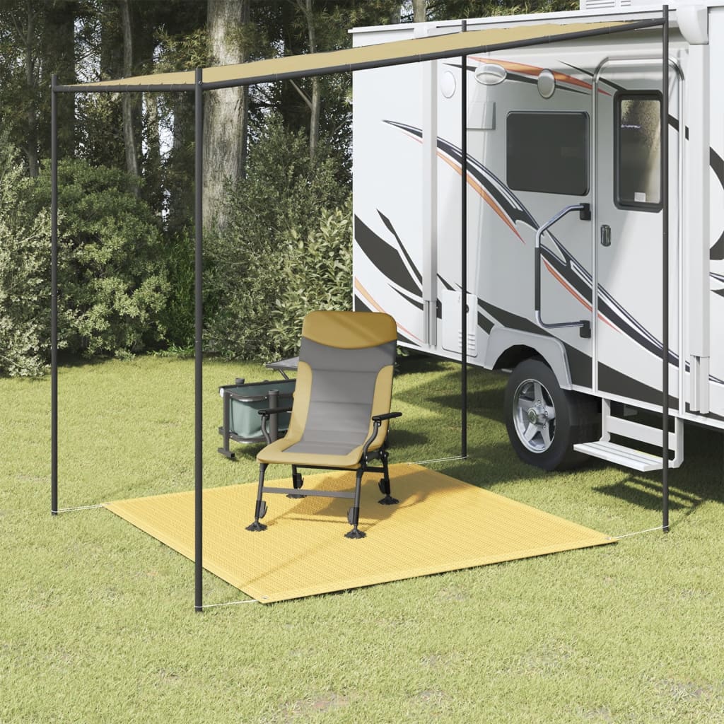 Tappeto da Tenda 200x200 cm Beige