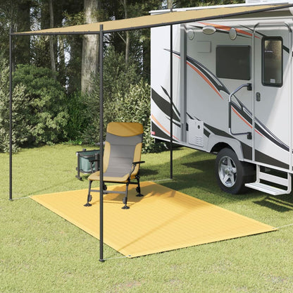 Tappeto da Tenda Beige 250x200 cm HDPE