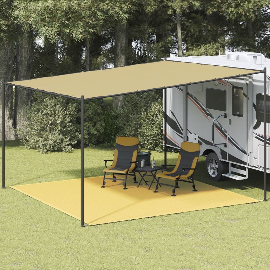 Tappeto da Tenda 400x400 cm Beige