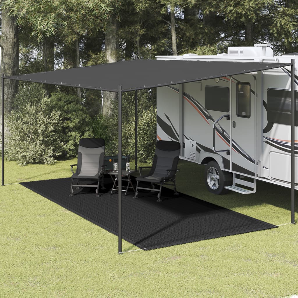 Tappeto da Tenda 250x600 cm Nero