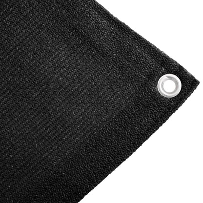 Tappeto da Tenda 400x400 cm Nero in HDPE